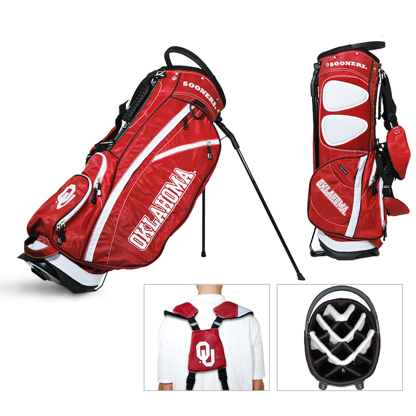 Oklahoma Sooners Fairway Carry Stand Golf Bag