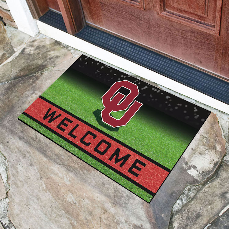 Oklahoma Sooners Recycled Crumb Rubber Door Mat