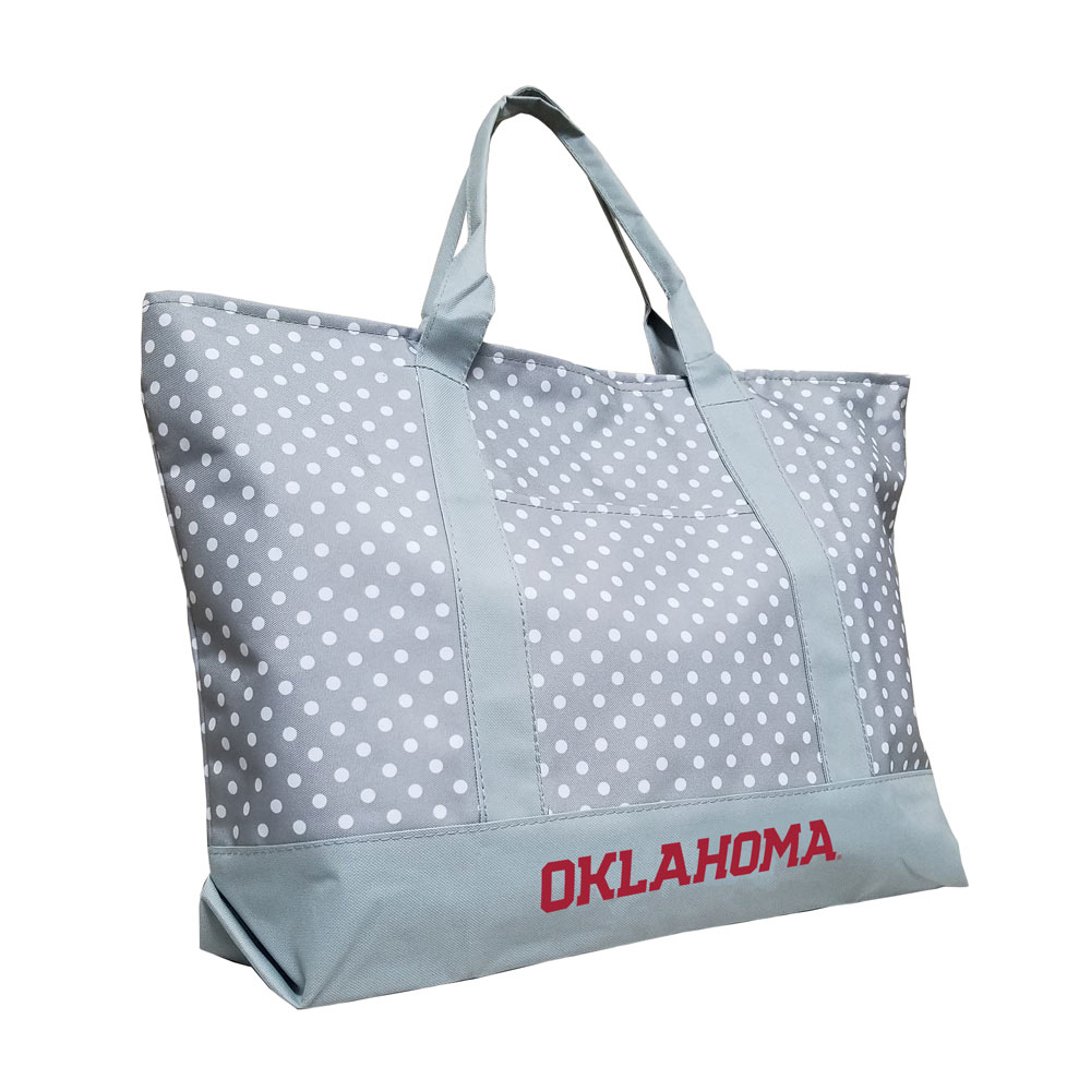 Oklahoma Sooners Dot Tote Bag