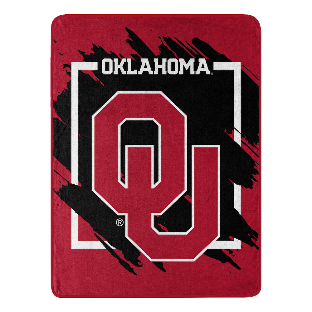 Oklahoma Sooners Micro Raschel 50 x 60 Team Blanket