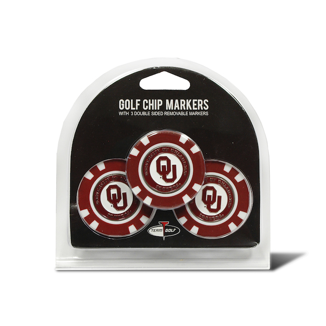 Oklahoma Sooners 3 Pack Golf Chips