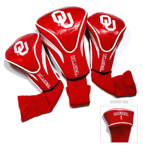 Oklahoma Sooners 3 Pack Contour Headcovers