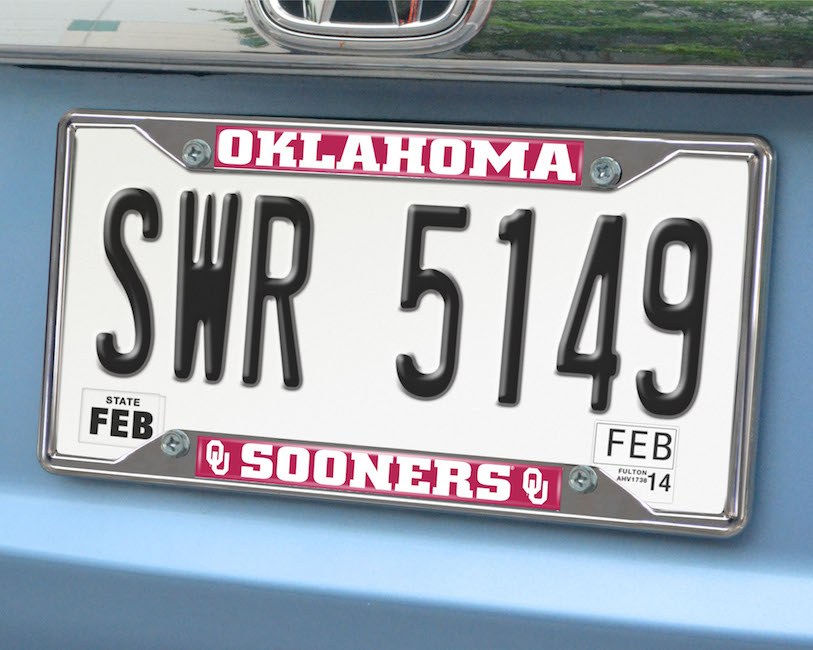 Oklahoma Sooners License Plate Frame