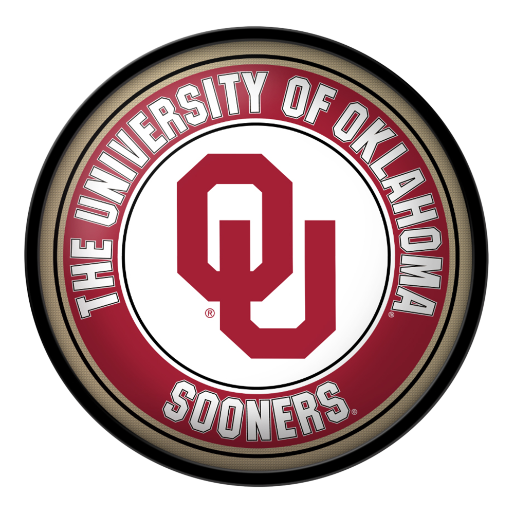 Oklahoma Sooners Modern Disc Wall Sign