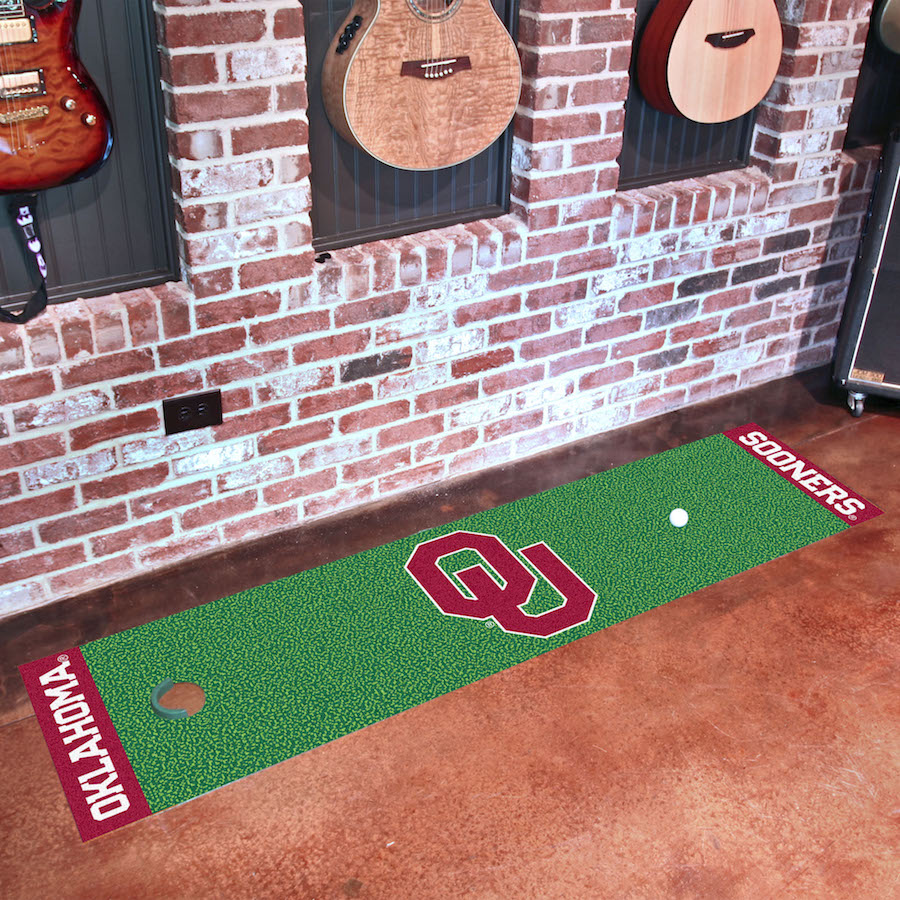 Oklahoma Sooners Putting Green Mat 18 x 72