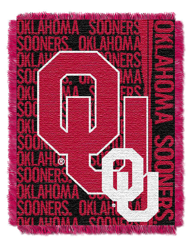 Oklahoma Sooners Double Play Tapestry Blanket 48 x 60