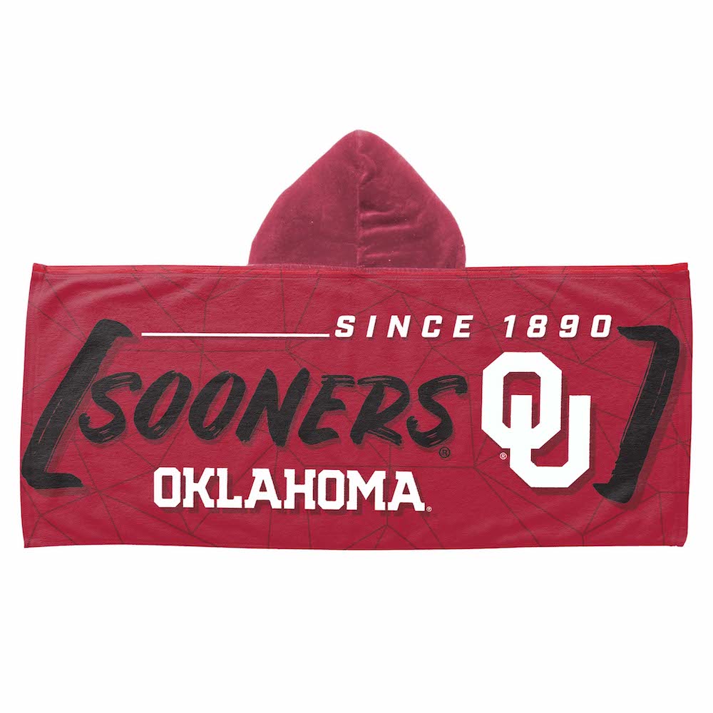 Oklahoma Sooners Youth Hooded Beach Towel