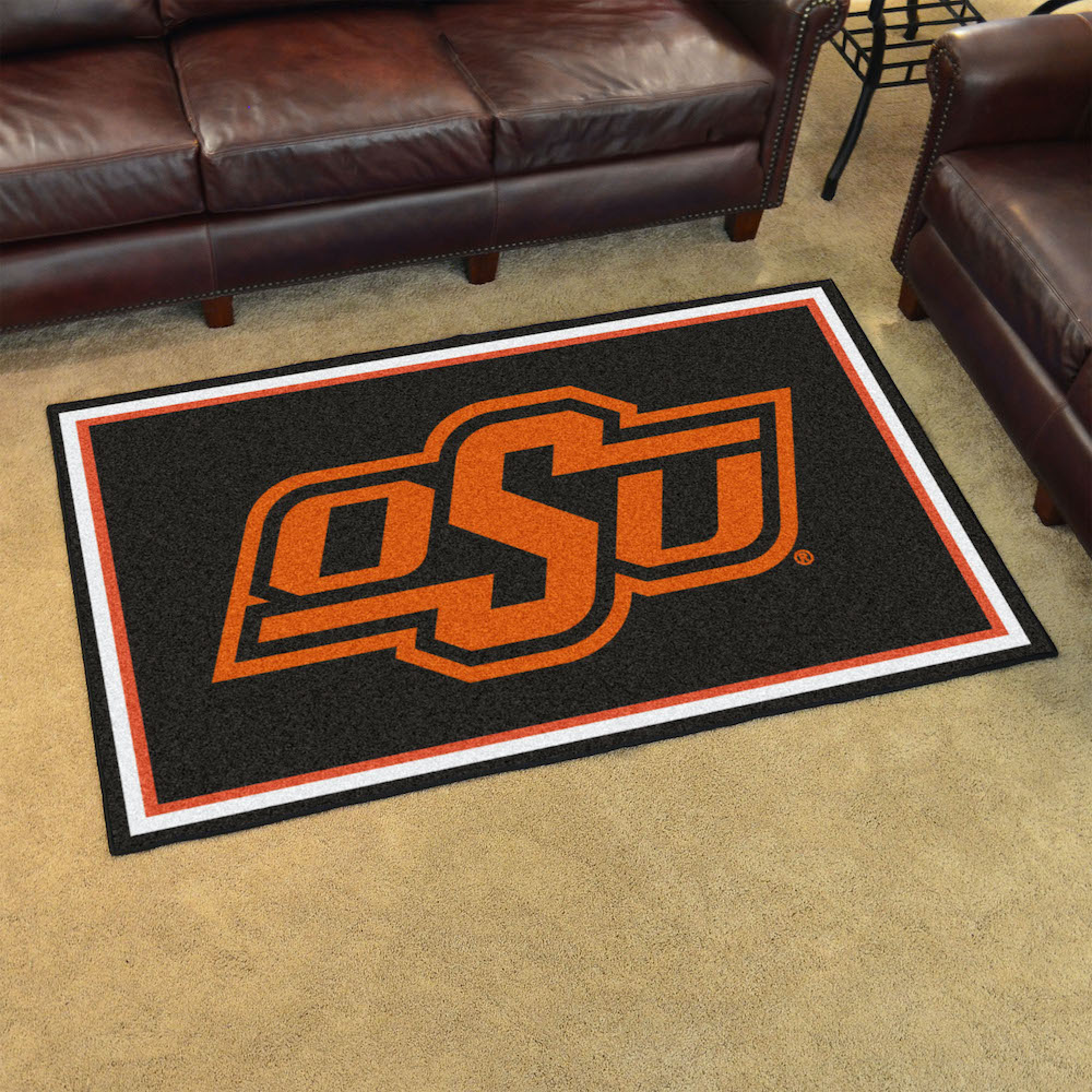 Oklahoma State Cowboys 4x6 Area Rug