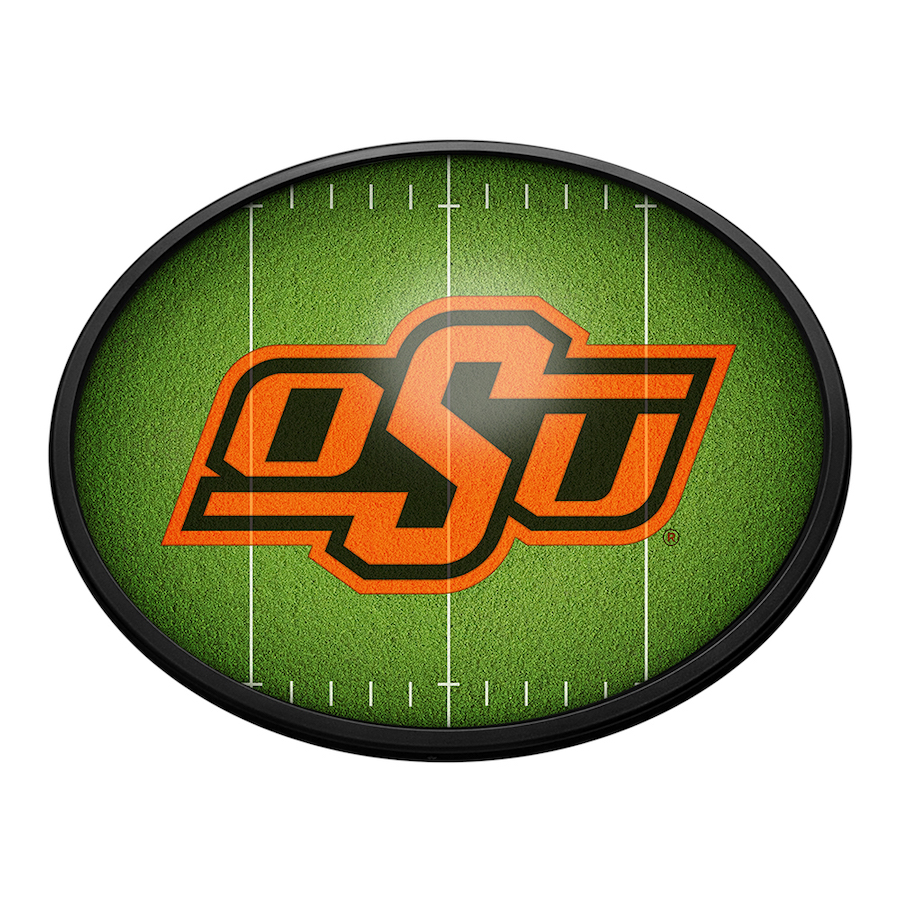 Oklahoma State Cowboys ON THE 50 Slimline LED Wall Sign ~ OVAL