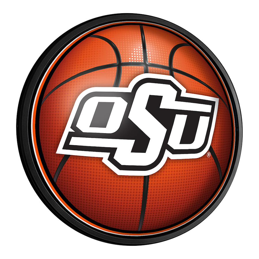 Oklahoma State Cowboys Slimline LED Wall Sign ~ BASKETBALL