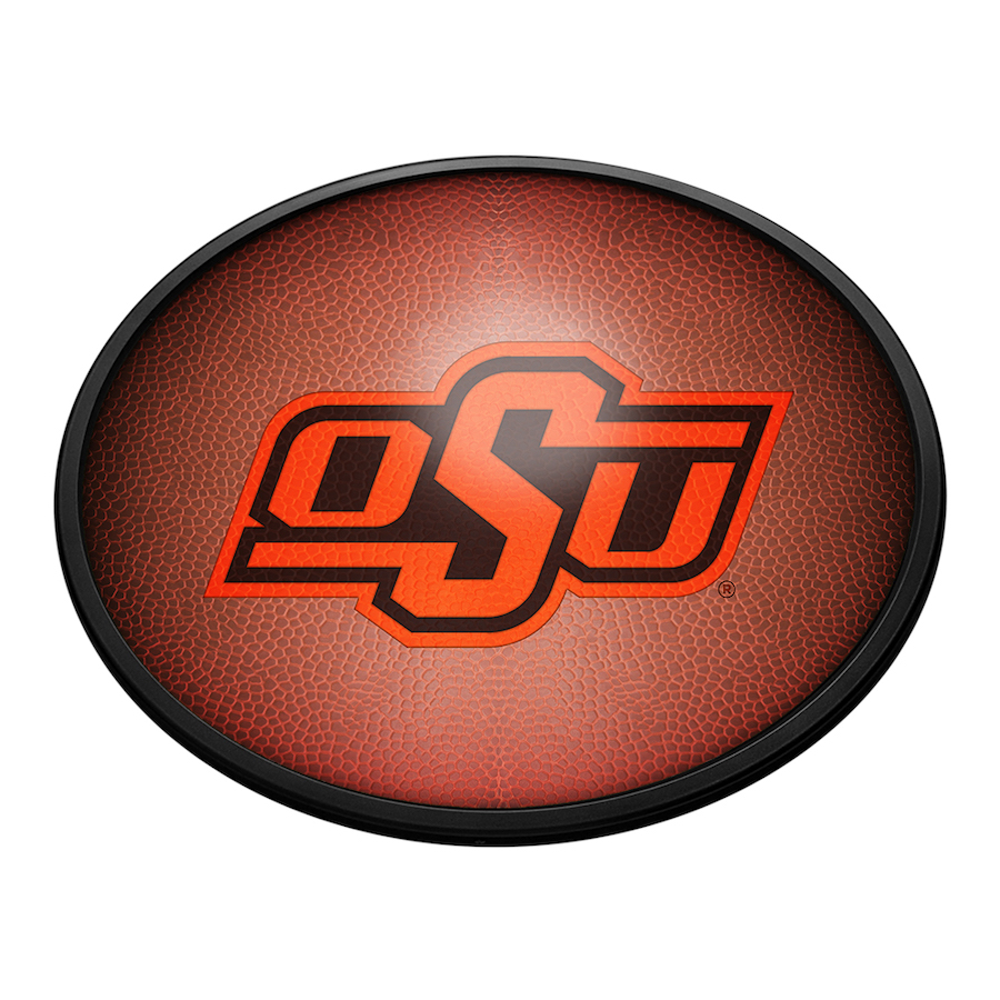 Oklahoma State Cowboys PIGSKIN Slimline LED Wall Sign ~ OVAL