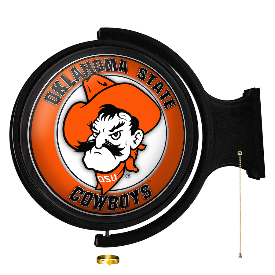 Oklahoma State Cowboys PETE LED Rotating Wall Sign