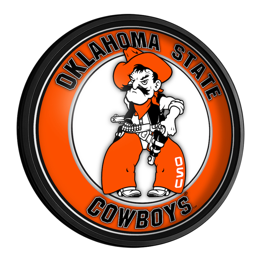 Oklahoma State Cowboys PISTOL PETE Slimline LED Wall Sign