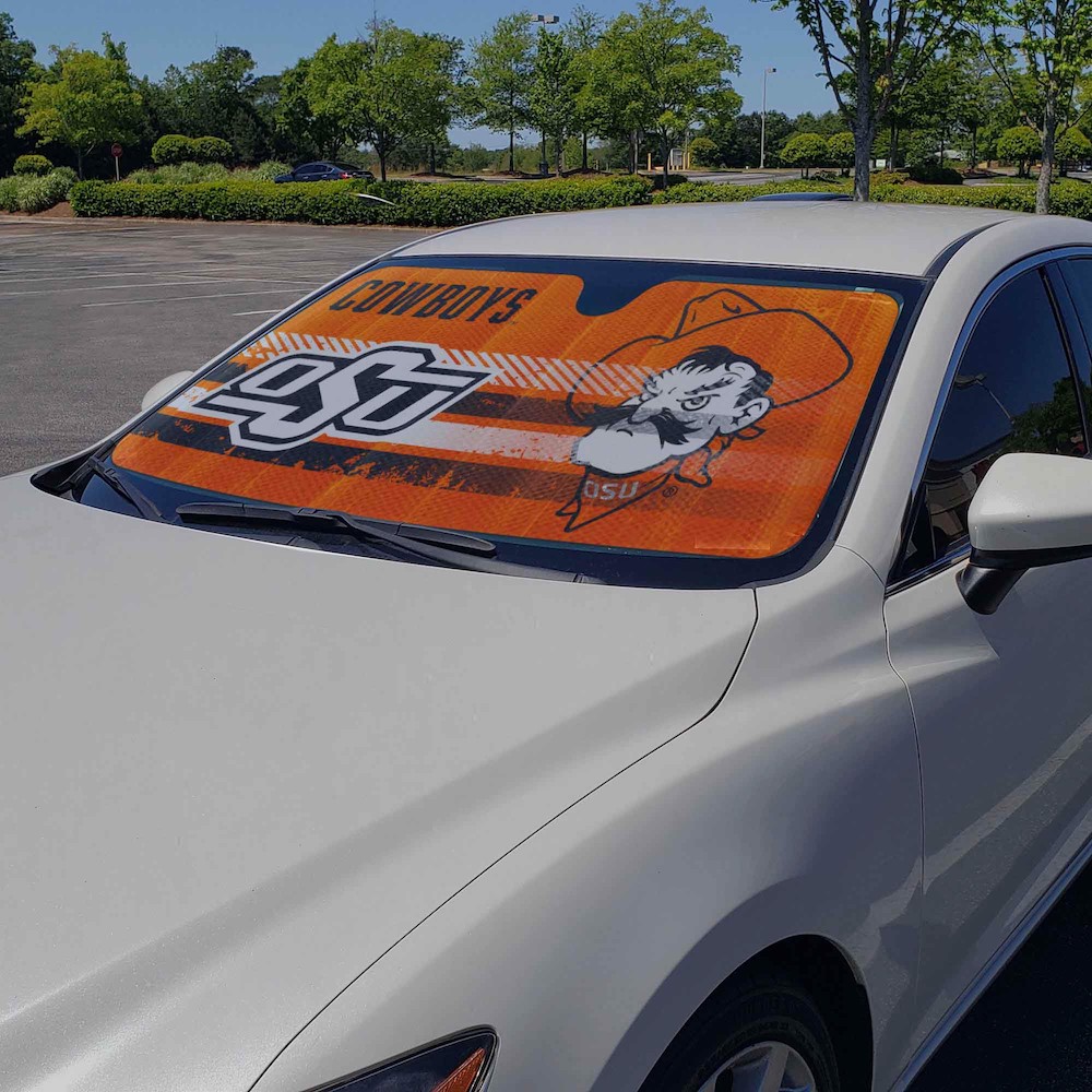 Oklahoma State Cowboys AutoShade Folding Windshield Cover