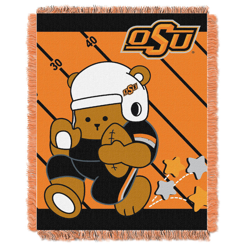 Oklahoma State Cowboys Woven Baby Blanket 36 x 48