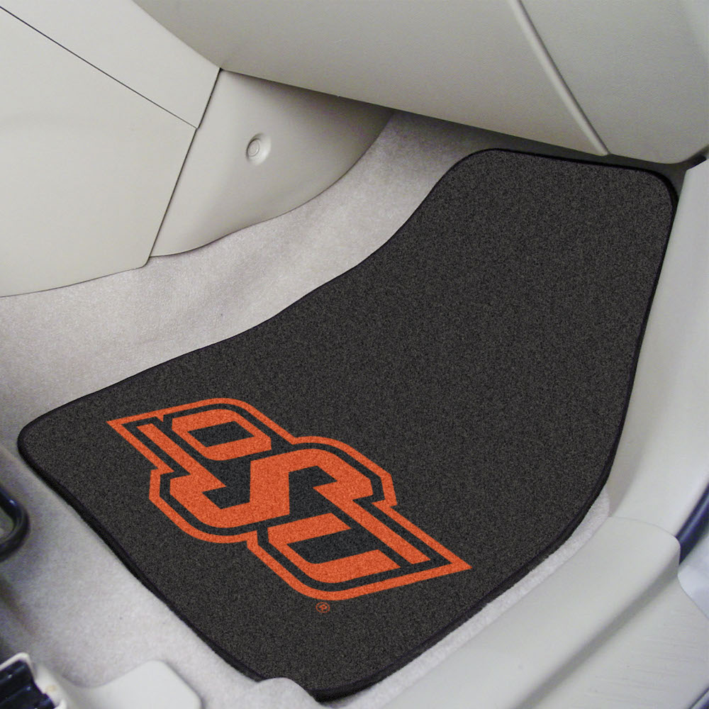 Oklahoma State Cowboys Car Floor Mats 18 x 27 Carpeted-Pair