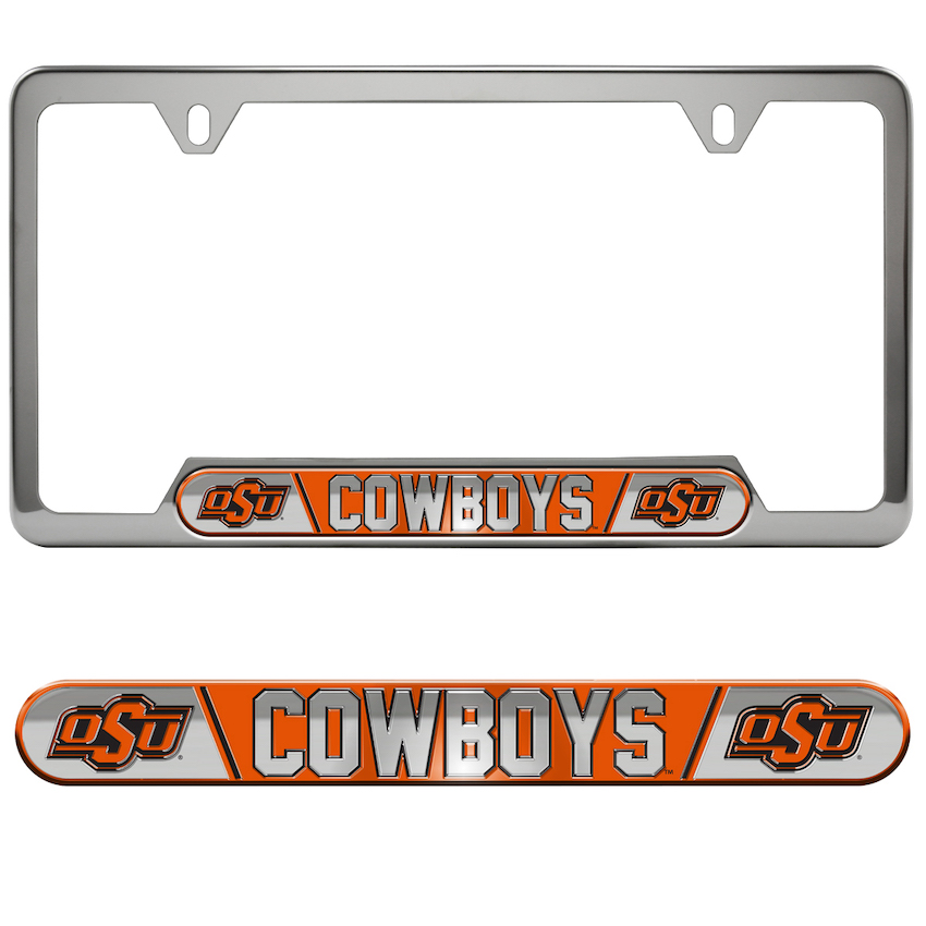 Oklahoma State Cowboys Embossed License Plate Frame