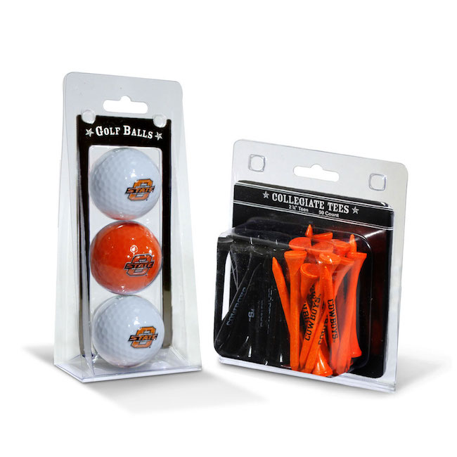 Oklahoma State Cowboys 3 Ball Pack and 50 Tee Pack