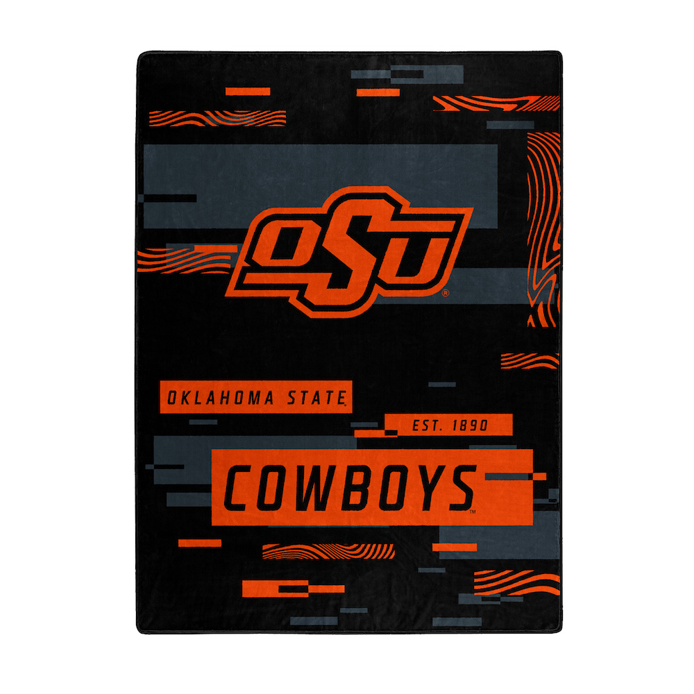 Oklahoma State Cowboys Raschel Throw Blanket