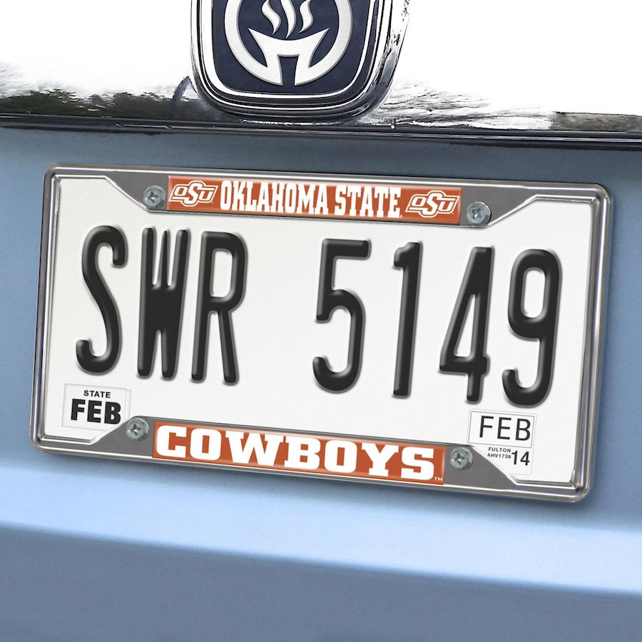 Oklahoma State Cowboys License Plate Frame