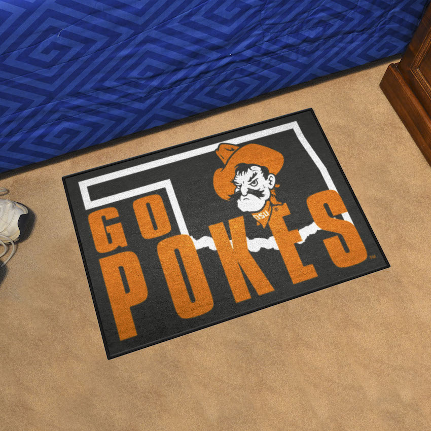 Oklahoma State Cowboys SLOGAN 20 x 30 Starter Floor Mat