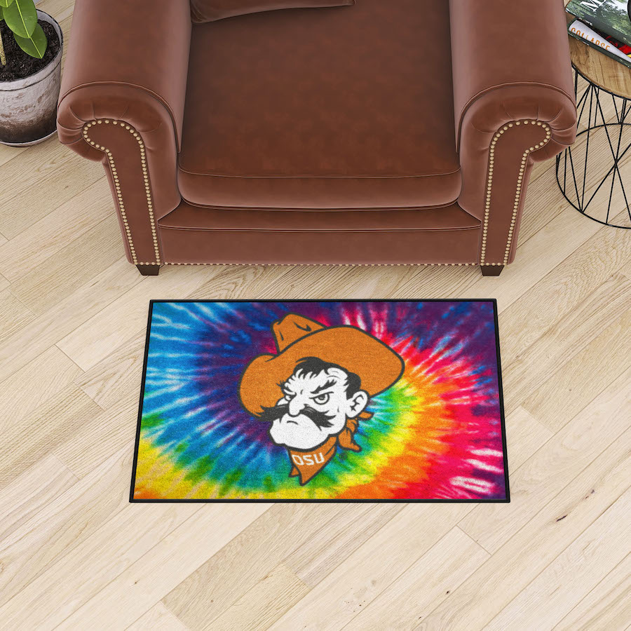 Oklahoma State Cowboys TIE-DIE 20 x 30 Starter Floor Mat