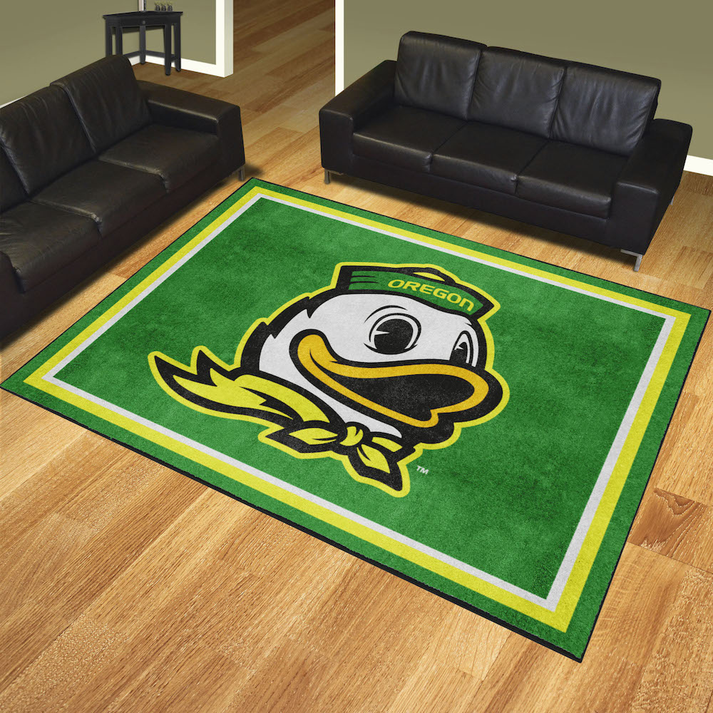 Oregon Ducks Ultra Plush 8x10 Area Rug - 2nd Logo