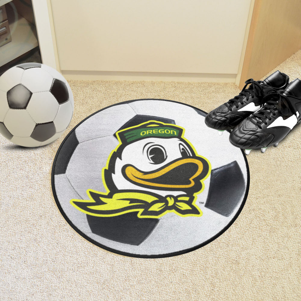 Oregon Ducks SOCCER BALL Mat - 2nd Logo