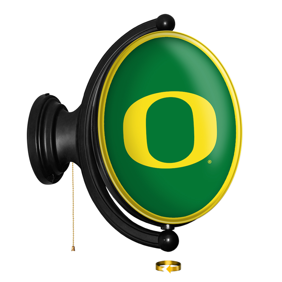 Oregon Ducks LED Rotating Wall Sign ~ OVAL