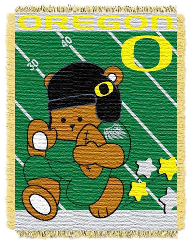 Oregon Ducks Woven Baby Blanket 36 x 48