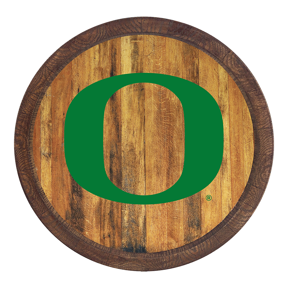 Oregon Ducks FAUX Barrel Top Sign