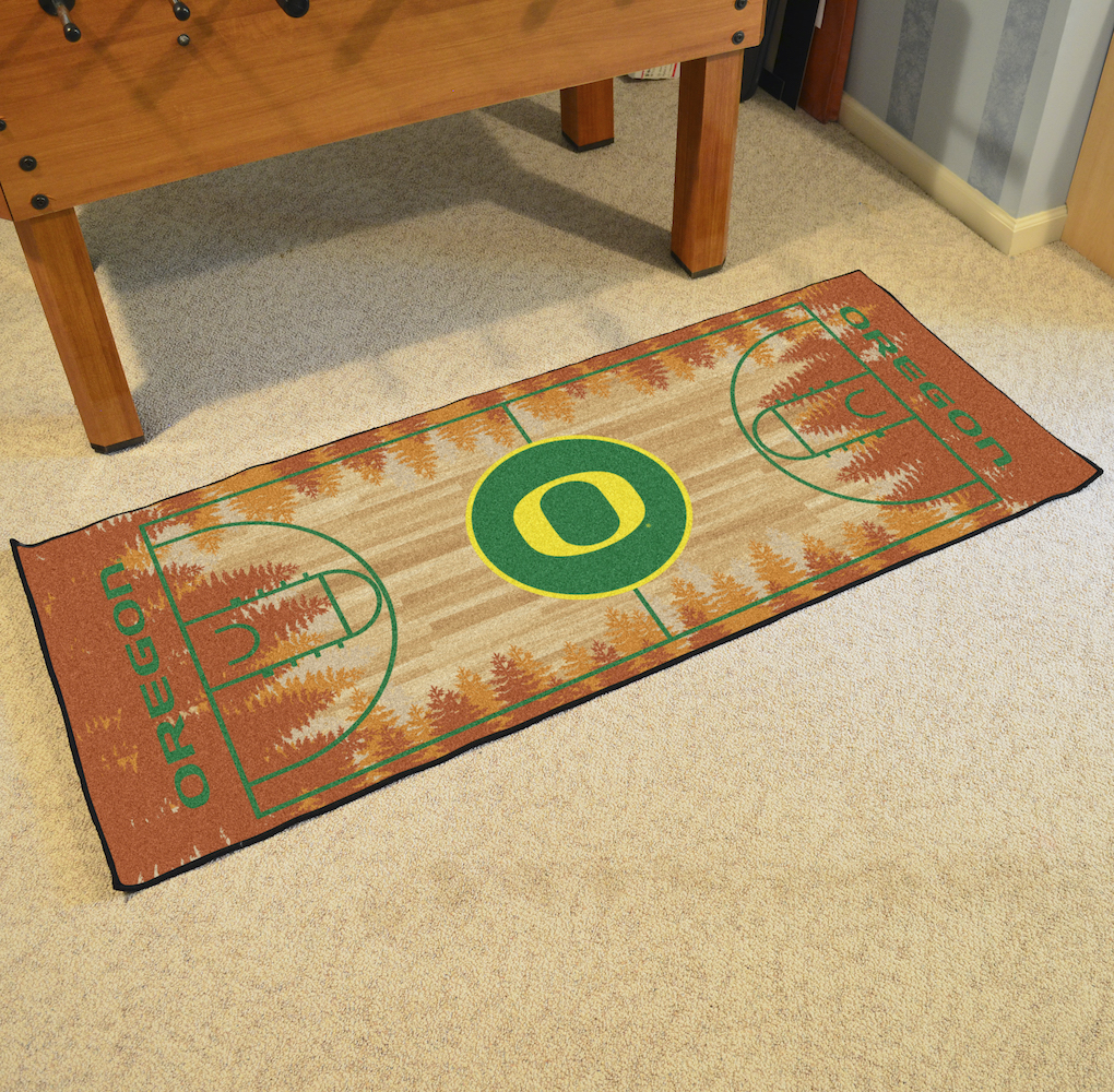 Oregon Ducks 30 x 72 Basketball Court Carpet Runner