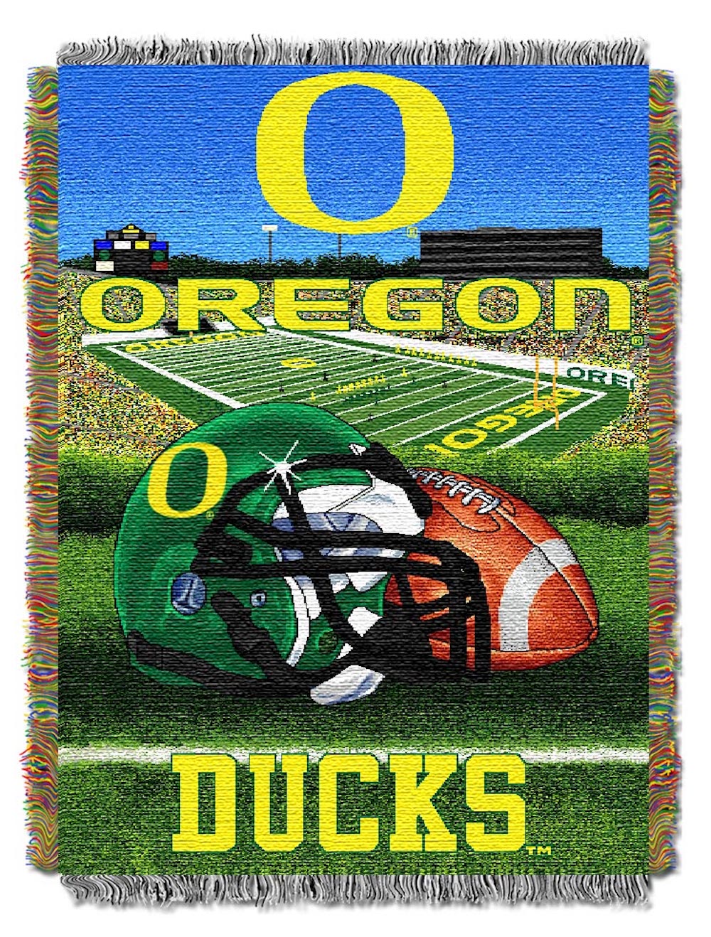 Oregon Ducks Home Field Advantage Series Tapestry Blanket 48 x 60