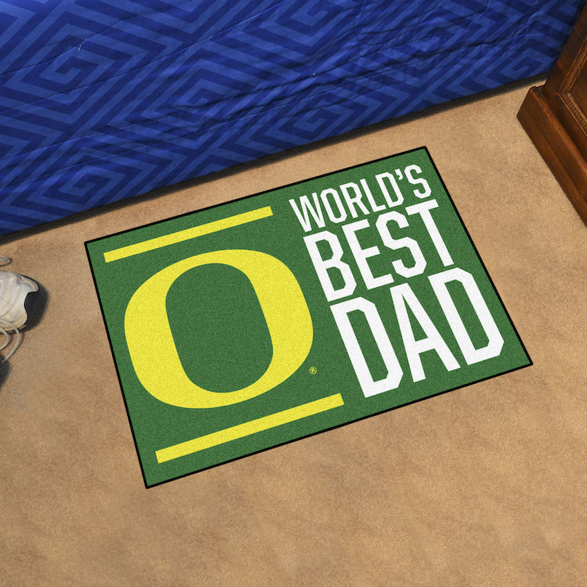 Oregon Ducks 20 x 30 WORLDS BEST DAD Floor Mat