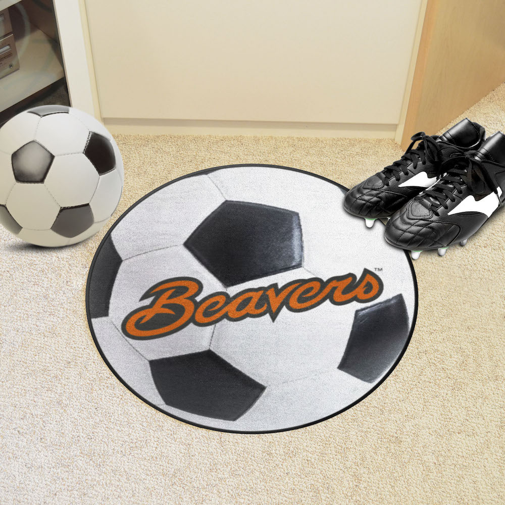 Oregon State Beavers SOCCER BALL Mat - 2nd Logo