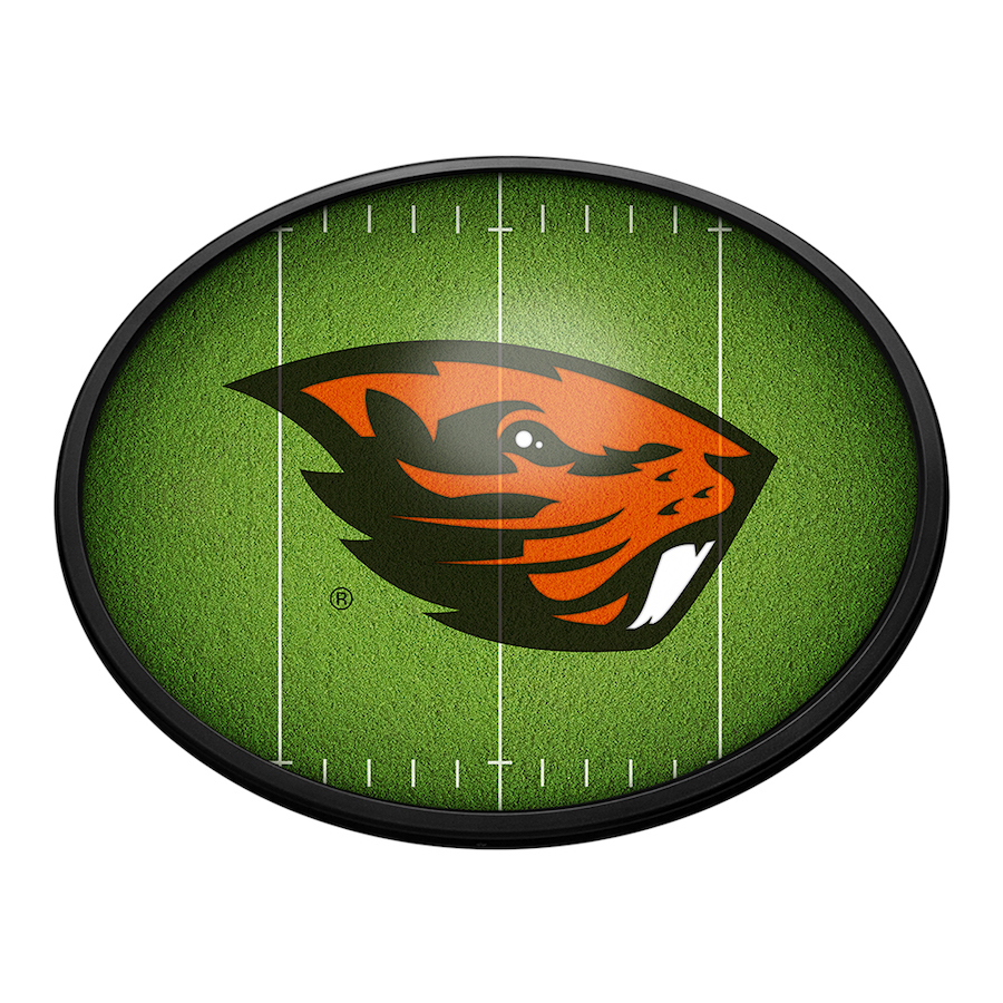 Oregon State Beavers ON THE 50 Slimline LED Wall Sign ~ OVAL