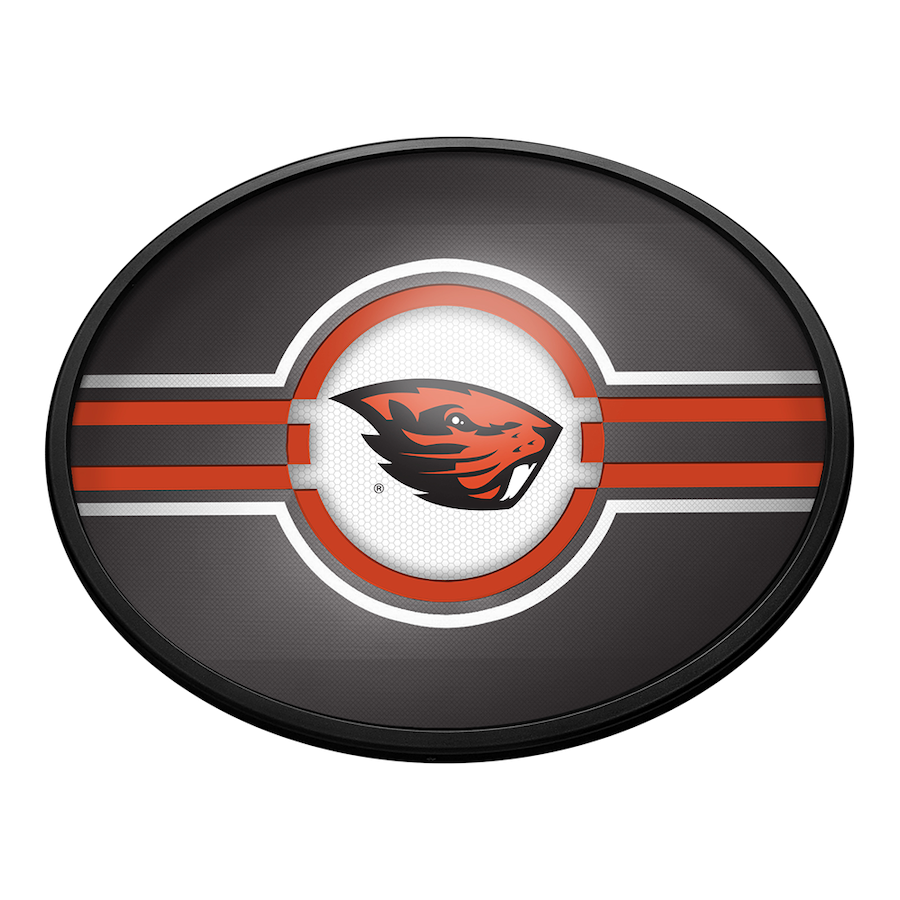 Oregon State Beavers Slimline LED Wall Sign ~ OVAL