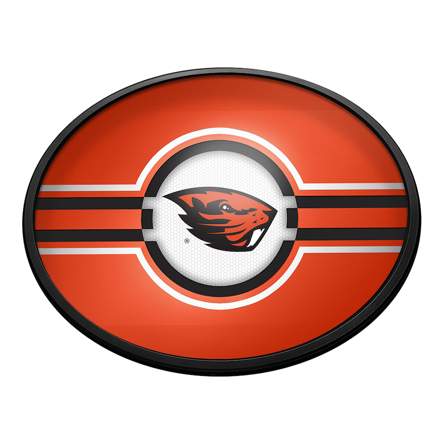 Oregon State Beavers Slimline LED Wall Sign ~ OVAL PRIMARY