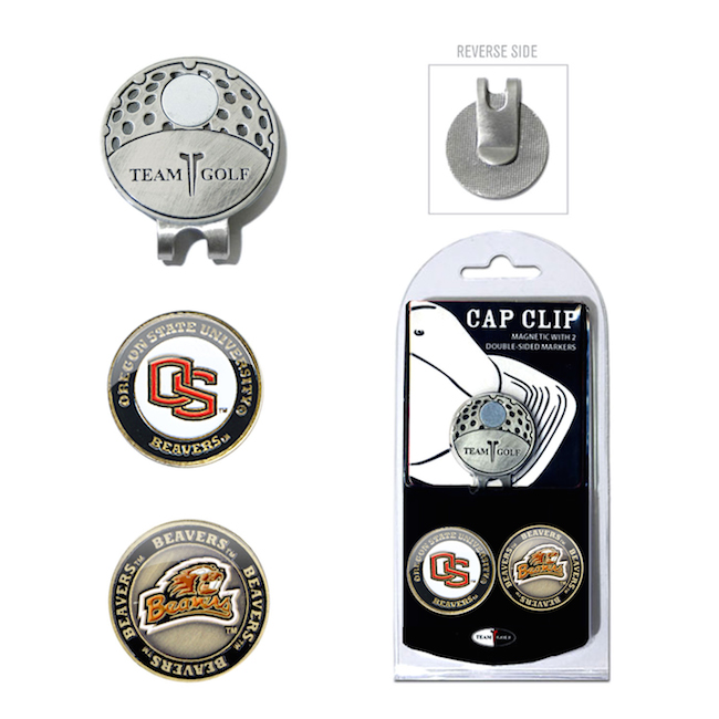 Oregon State Beavers Hat Clip With 2 Ball Markers