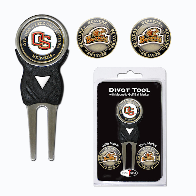 Oregon State Beavers 3 Marker Signature Divot Tool Pack