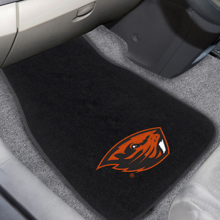 Oregon State Beavers Car Floor Mats 17 x 26 Embroidered Pair