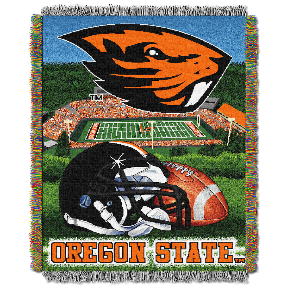 Oregon State Beavers Home Field Advantage Series Tapestry Blanket 48 x 60