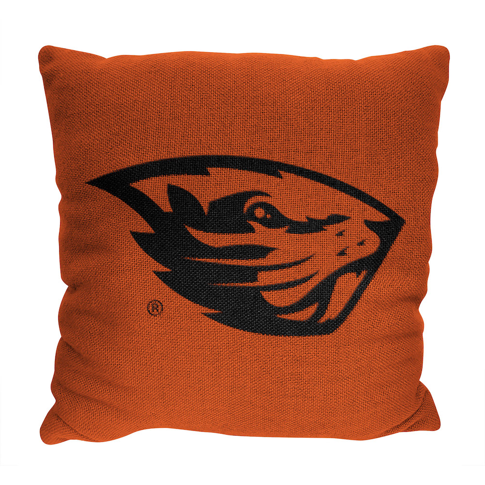 Oregon State Beavers Double Sided INVERT Woven Pillow