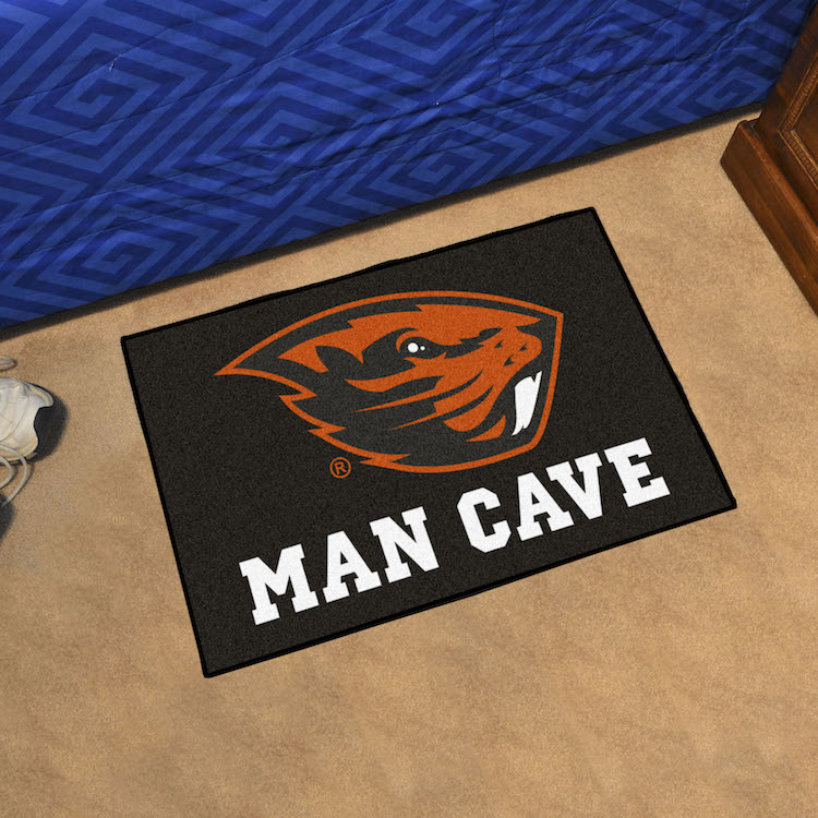 Oregon State Beavers MAN CAVE 20 x 30 STARTER Floor Mat
