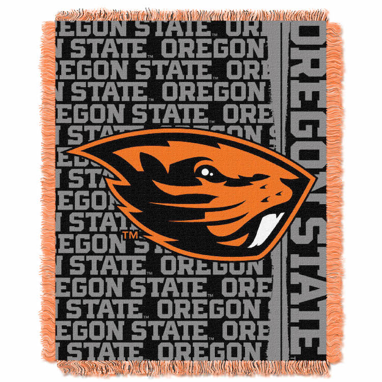 Oregon State Beavers Double Play Tapestry Blanket 48 x 60