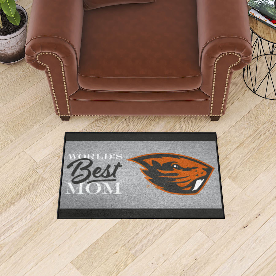 Oregon State Beavers 20 x 30 WORLDS BEST MOM Floor Mat