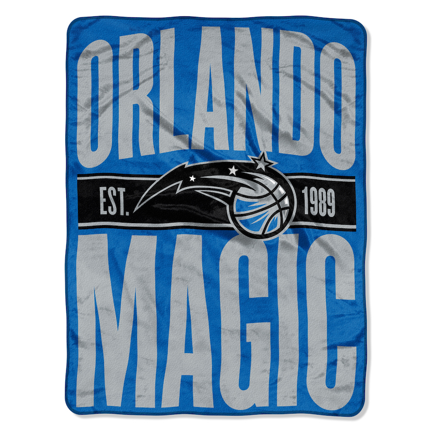 Orlando Magic CLEAR OUT Micro Raschel 50 x 60 Team Blanket