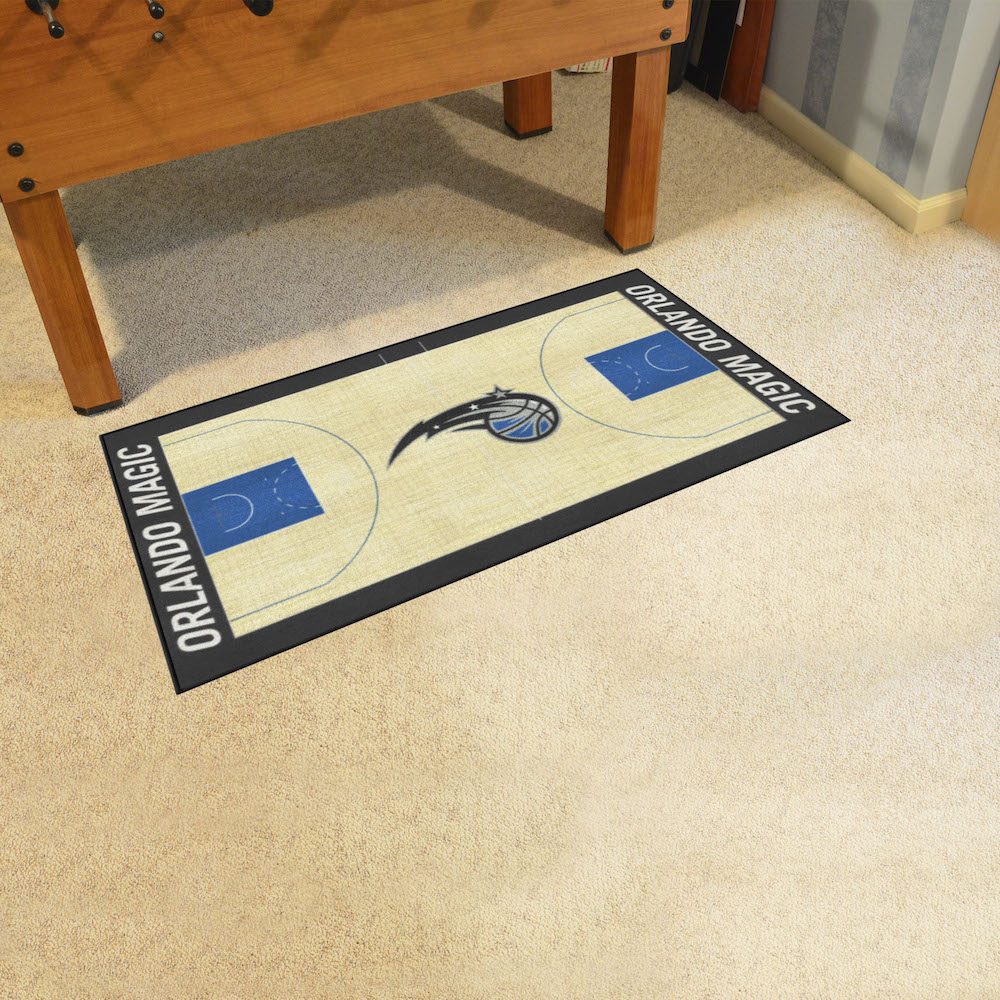 Orlando Magic 30 x 54 LARGE Basketball Court Carpet Runner