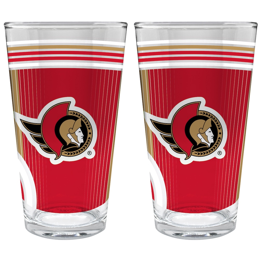 Ottawa Senators COOL VIBES 2 pc Pint Glass Set