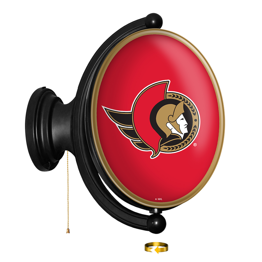 Ottawa Senators LED Rotating Wall Sign ~ OVAL